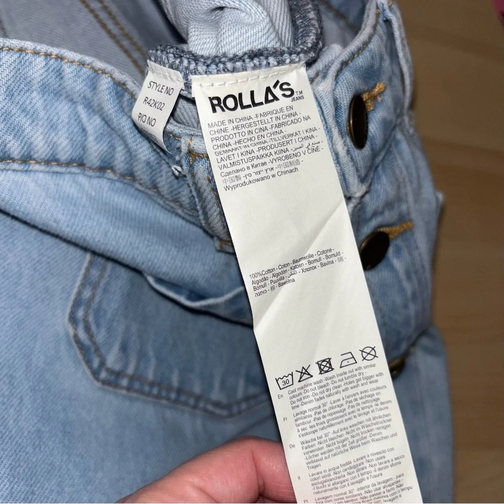 ROLLA'S Sailor Denim Midi Skirt NWT Vintage Blue High Rise Size 24